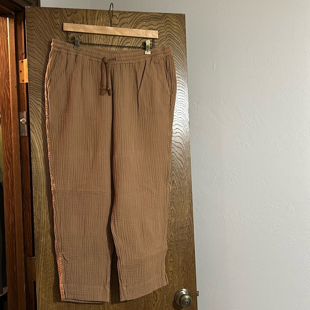 Rust casual pants